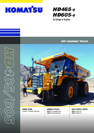 Wywrotka tylnozsypowa Komatsu HD605-8E0