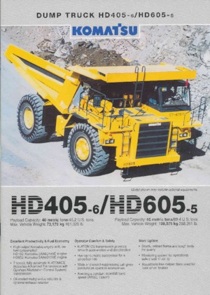 Wywrotka tylnozsypowa Komatsu HD405-6