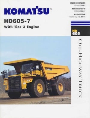 Wywrotka tylnozsypowa Komatsu HD605-7
