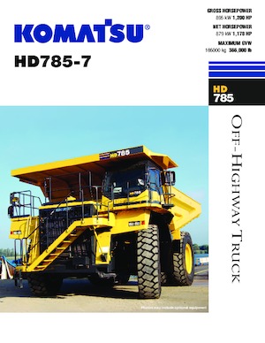 Wywrotka tylnozsypowa Komatsu HD785-7
