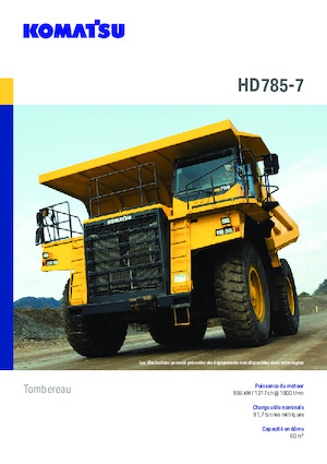 Wywrotka tylnozsypowa Komatsu HD785-7