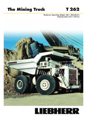Wywrotka tylnozsypowa Liebherr T 262