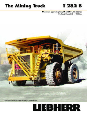 Wywrotka tylnozsypowa Liebherr T282B