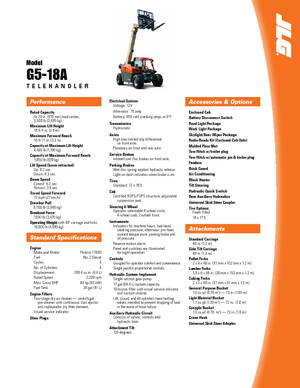 Ładowarki teleskopowe JLG G 5-18 A