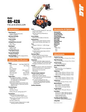 Ładowarki teleskopowe JLG G 6-42 A