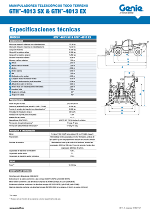 Ładowarki teleskopowe Genie GTH-4013 EX