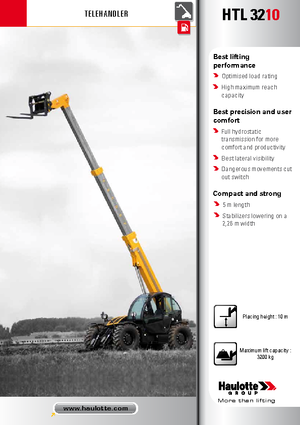 Ładowarki teleskopowe Haulotte HTL3210