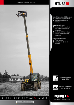 Ładowarki teleskopowe Haulotte HTL3510