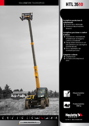 Ładowarki teleskopowe Haulotte HTL3510