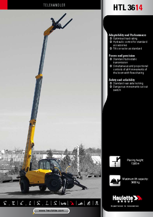 Ładowarki teleskopowe Haulotte HTL3614