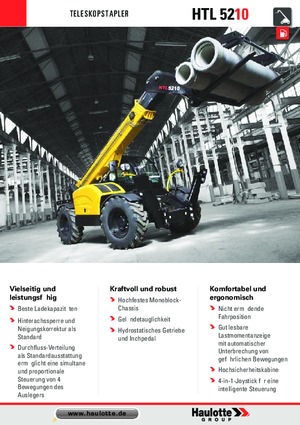 Ładowarki teleskopowe Haulotte HTL5210