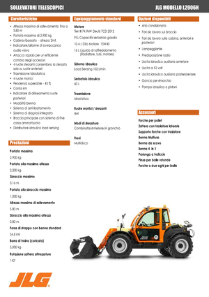 Ładowarki teleskopowe JLG L 2906 H