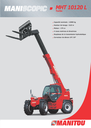 Ładowarki teleskopowe Manitou MHT 10120 L Turbo
