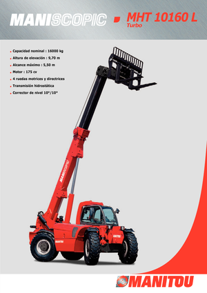 Ładowarki teleskopowe Manitou MHT 10160 L Turbo