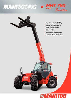 Ładowarki teleskopowe Manitou MHT 780 T