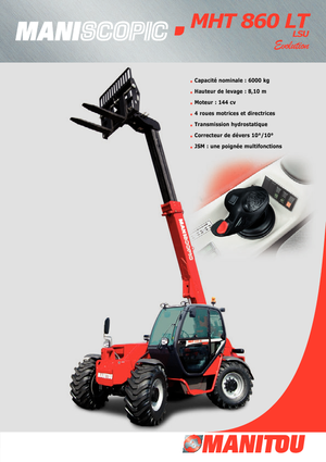 Ładowarki teleskopowe Manitou MHT 860 LT LSU