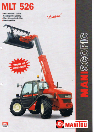 Ładowarki teleskopowe Manitou MLT 526 Compact