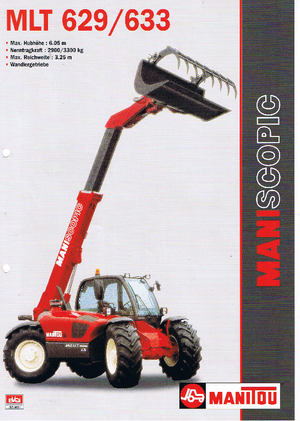 Ładowarki teleskopowe Manitou MLT 629