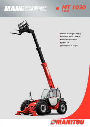 Ładowarki teleskopowe Manitou MT 1030 S Evolution