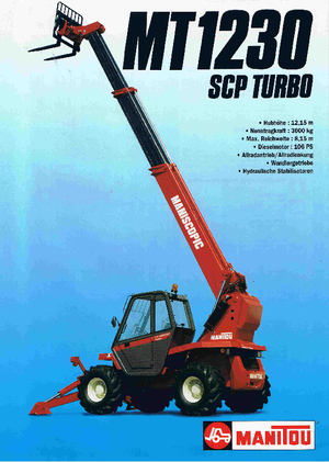 Ładowarki teleskopowe Manitou MT 1230 SCP