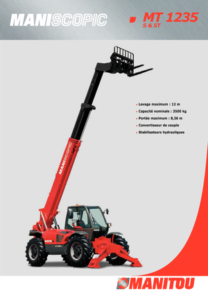 Ładowarki teleskopowe Manitou MT 1235 S