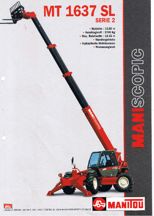 Ładowarki teleskopowe Manitou MT 1637 SLT MU