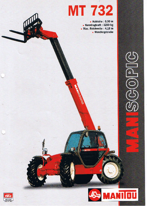 Ładowarki teleskopowe Manitou MT 732