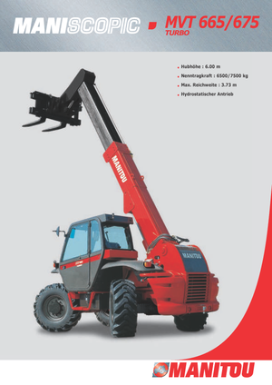 Ładowarki teleskopowe Manitou MVT 665 T