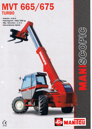 Ładowarki teleskopowe Manitou MVT 665 T