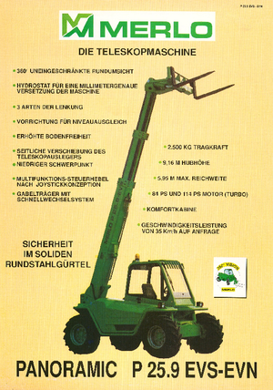 Ładowarki teleskopowe Merlo P 25.9 EVS