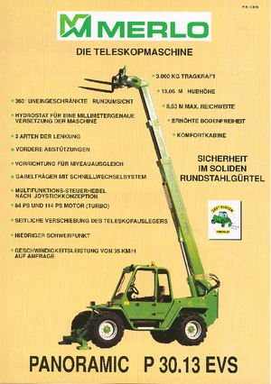 Ładowarki teleskopowe Merlo P 30.13 EVS