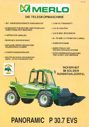 Ładowarki teleskopowe Merlo P 30.7 EVS