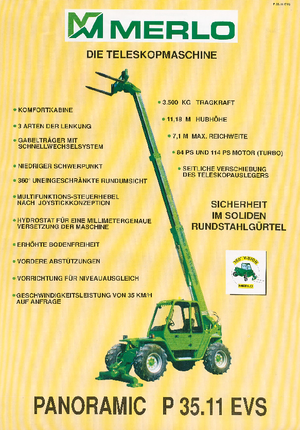 Ładowarki teleskopowe Merlo P 35.11 EVS