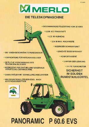 Ładowarki teleskopowe Merlo P 60.6 EVS