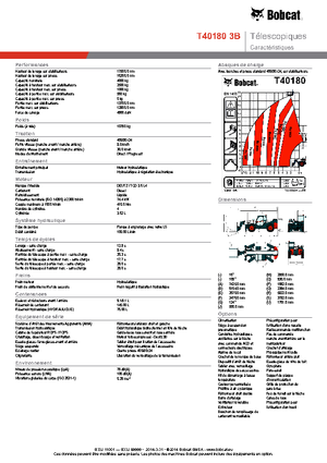Ładowarki teleskopowe Bobcat T40180 IIIB