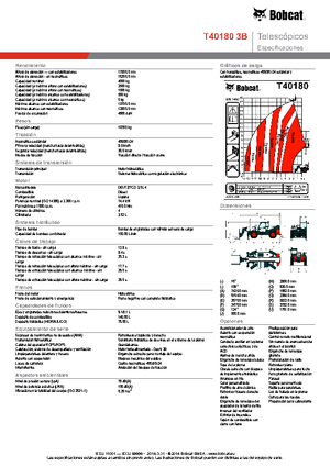 Ładowarki teleskopowe Bobcat T40180 IIIB