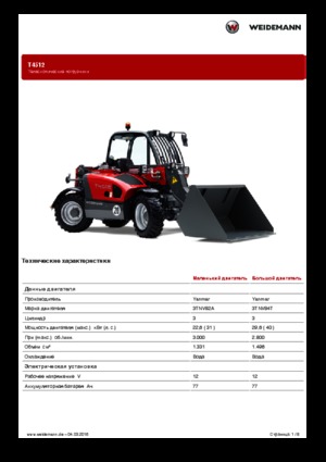 Ładowarki teleskopowe Weidemann T4512