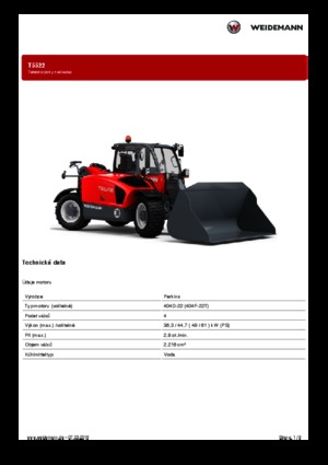 Ładowarki teleskopowe Weidemann T5522