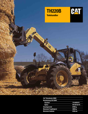 Ładowarki teleskopowe Caterpillar TH220B