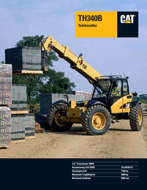 Ładowarki teleskopowe Caterpillar TH340B