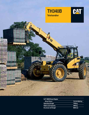 Ładowarki teleskopowe Caterpillar TH340B