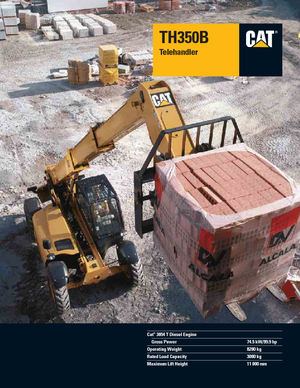 Ładowarki teleskopowe Caterpillar TH350B