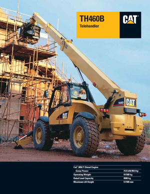 Ładowarki teleskopowe Caterpillar TH 460 B