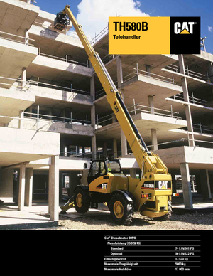 Ładowarki teleskopowe Caterpillar TH 580 B