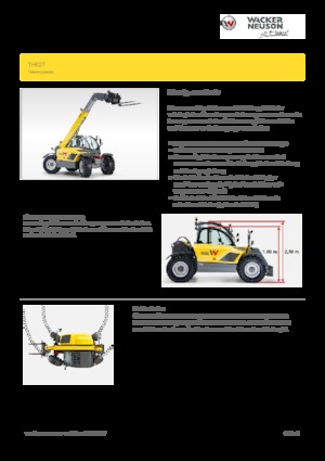 Ładowarki teleskopowe Wacker Neuson TH627