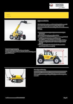 Ładowarki teleskopowe Wacker Neuson TH627