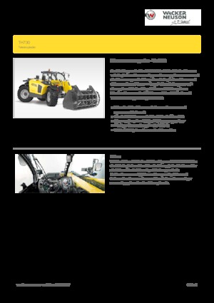 Ładowarki teleskopowe Wacker Neuson TH730