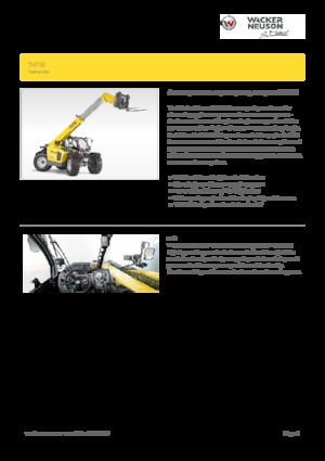 Ładowarki teleskopowe Wacker Neuson TH735