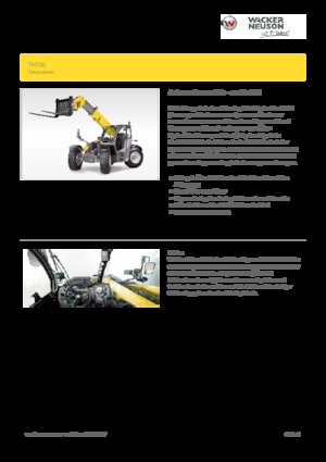 Ładowarki teleskopowe Wacker Neuson TH750