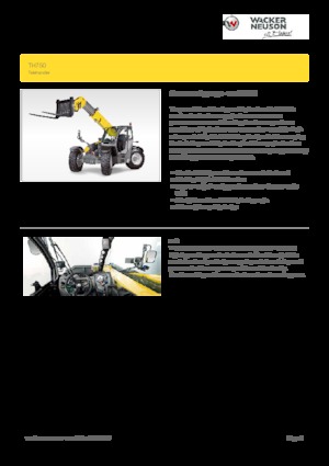 Ładowarki teleskopowe Wacker Neuson TH750